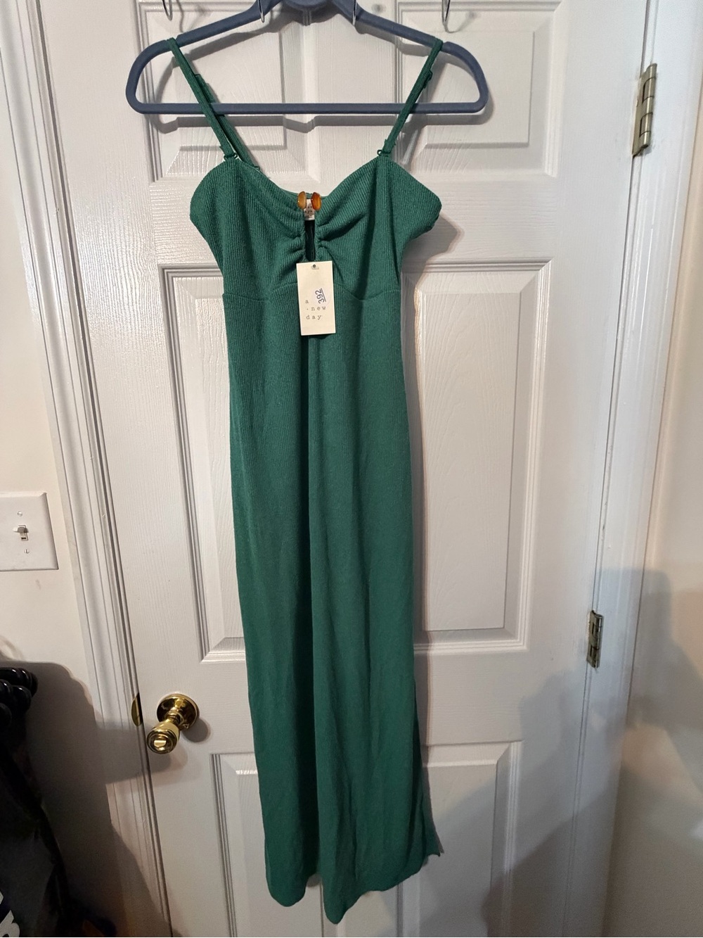 a new day Emerald Green Spaghetti-Strap Maxi Dress